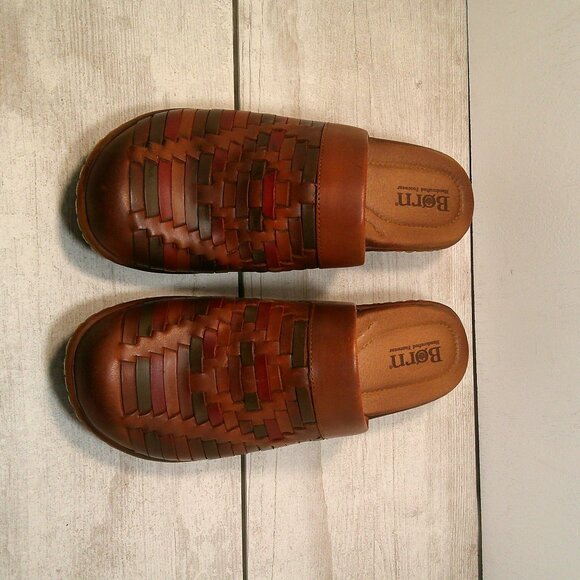 BOC Born Yucatan Aztec Mexican clog mule Slip on Shoe Size 8 - Picture 14 of 16
